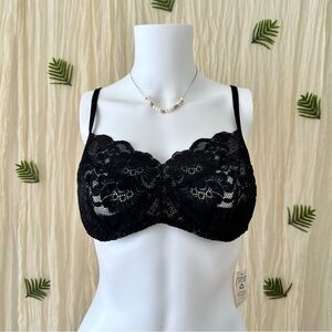 Free People HAH‎ Hook Up Lace Bra Noir 32-40 DD New With Tags